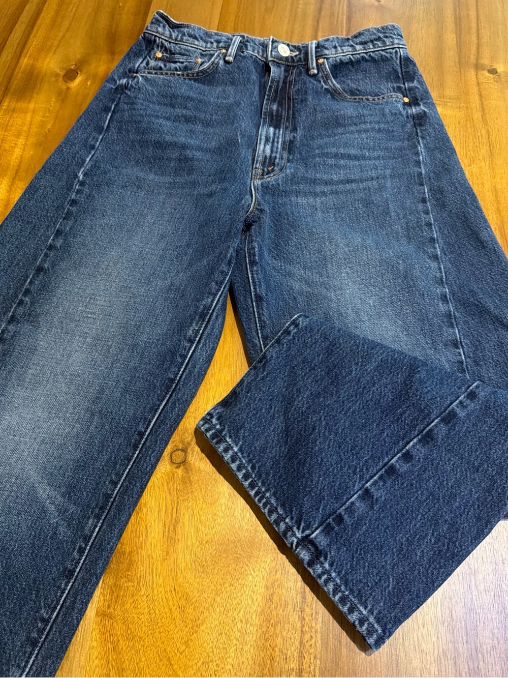 MOTHER Superior The Half-Pipe Ankle Jeans 26 Wide Barrel Leg Balloon Denim